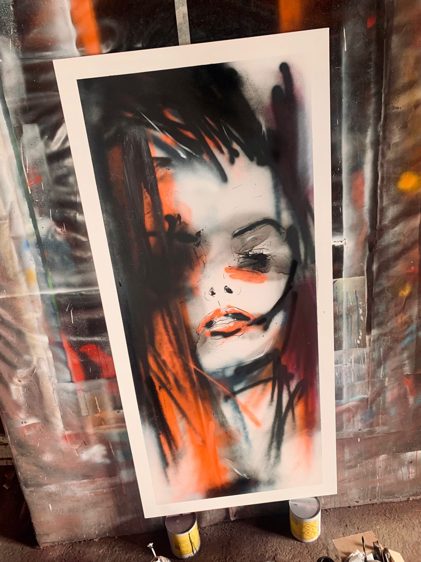 SENSUALITY&UNDERGROUND,2021,mixed media on canvas, 70x100cm