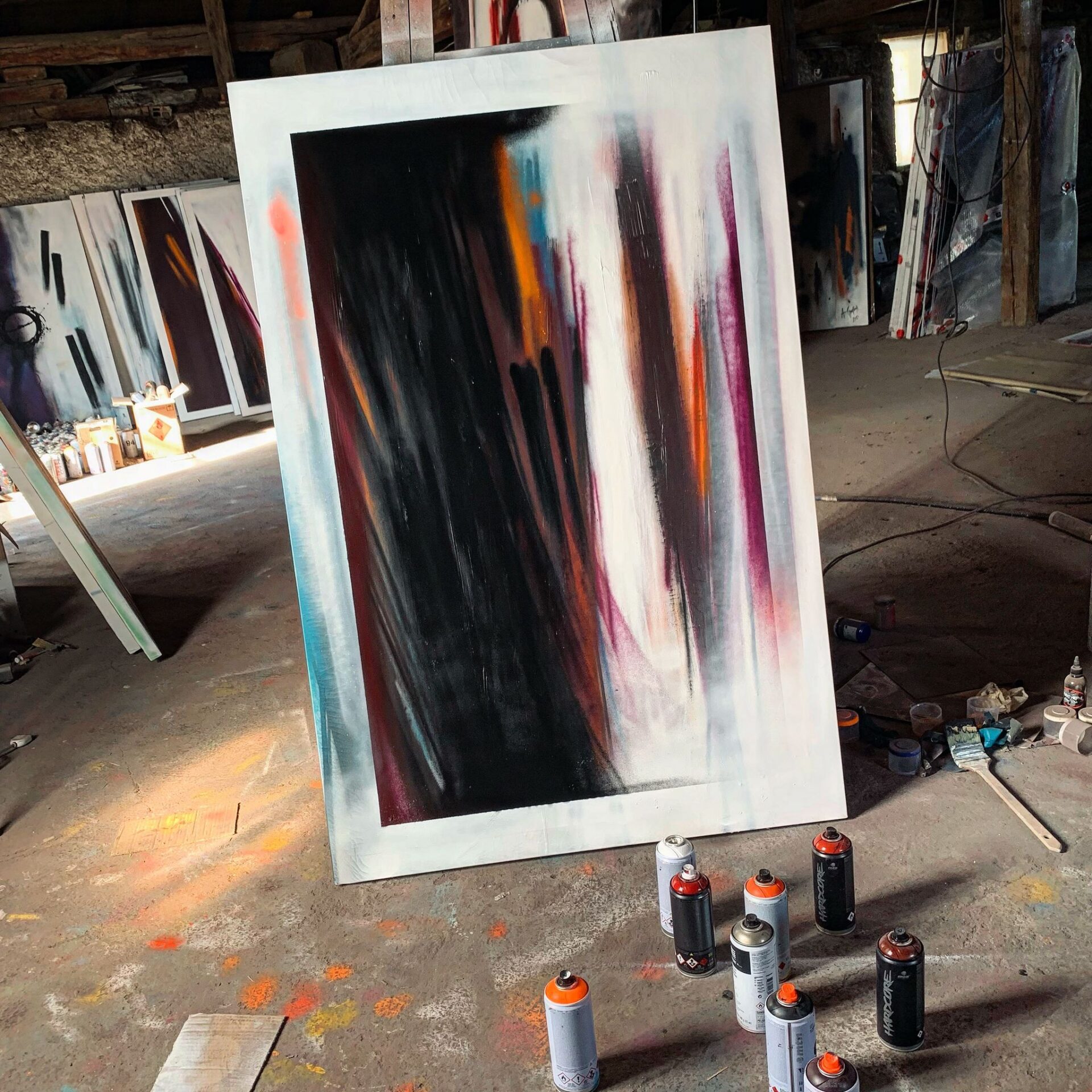 SCORCIO URBANO, 2021, mixed media on canvas, 100x150cm