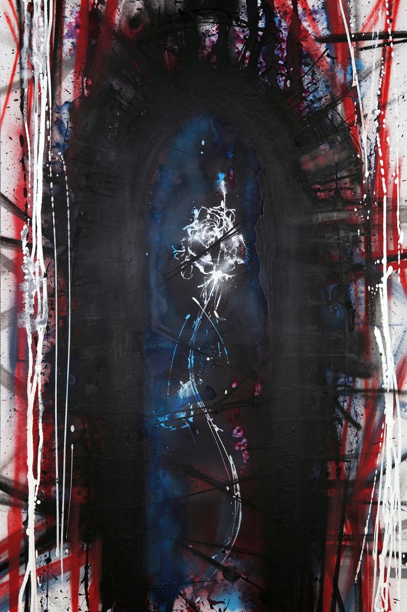 LAST WISH, 2018, mixed media on canvas, 100x150 cm