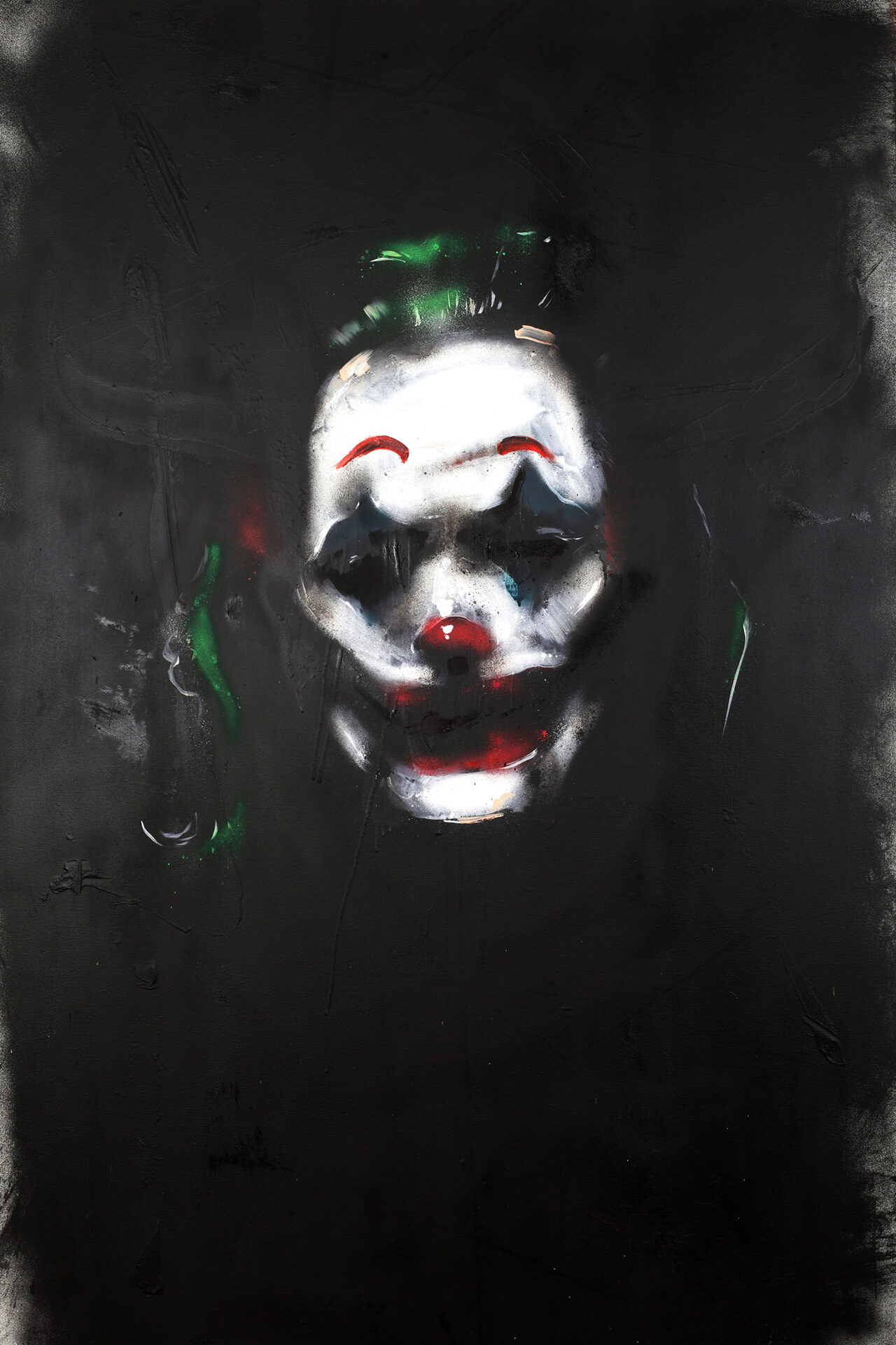 JOKER,2021,mixed media on canvas, 100x150