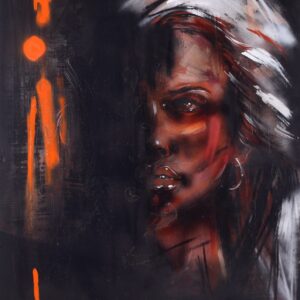 NFT: UNTITLED 2022, mixed media on canvas, 100x150